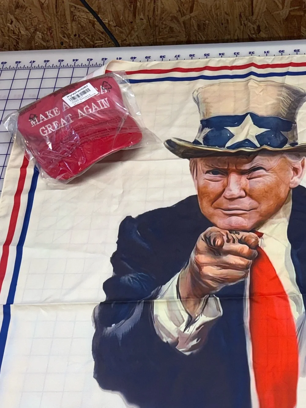 Donald Trump Uncle Sam  Iconic 2024 President Tapestry & hat make America great